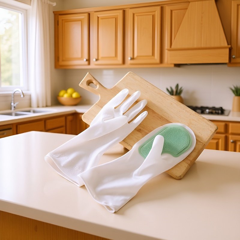 多機能家事手袋 汚れ防止清掃手袋 ラテックス手袋 洗濯・掃除セット キッチン多機能清掃手袋