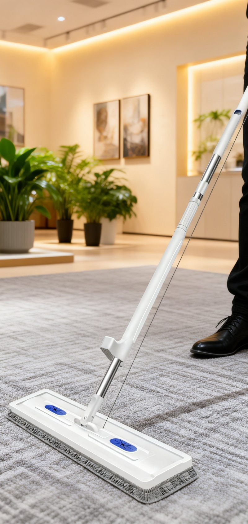 Handsfree mop design for effortless cleaning