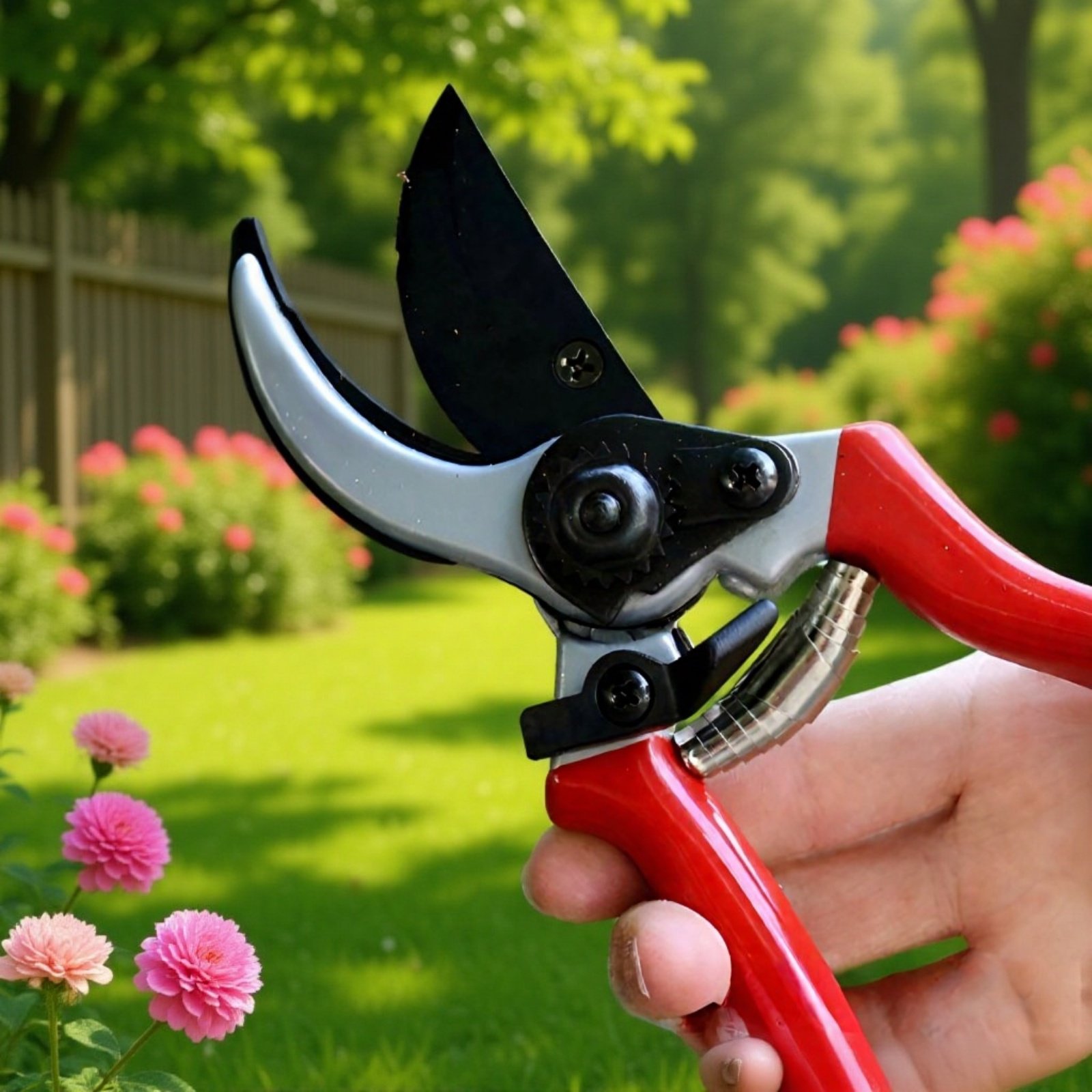 Tijeras de podar ergonómicas y resistentes