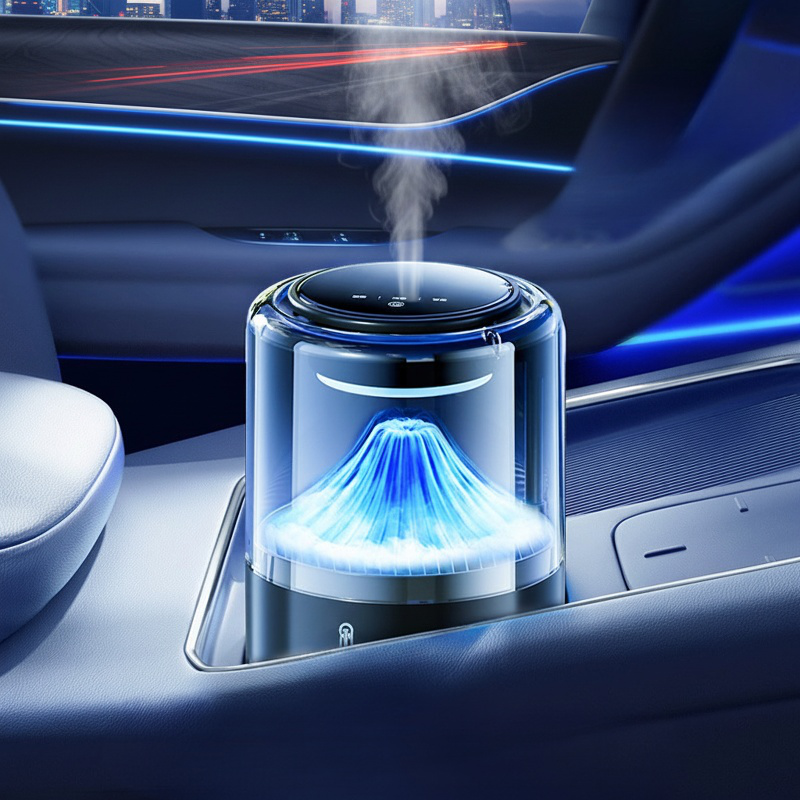 Smart essential oil diffuser with LED display