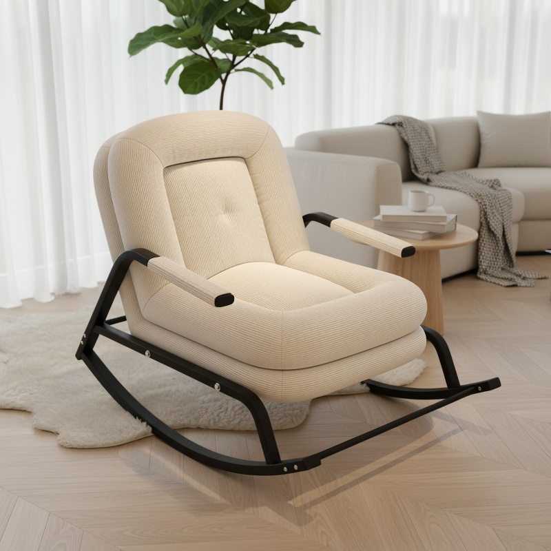Internet celebrity rocking chair home lazy chair comfortable reclining single rocking chair balcony 