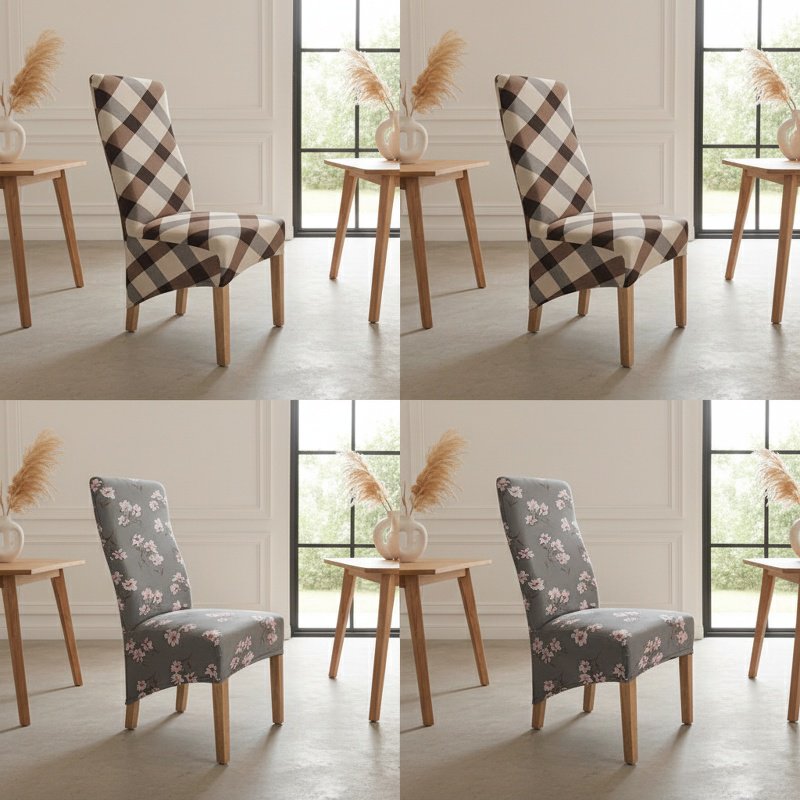 Slanting Chair Covers Chair Covers Various Patterns Office Stretch Printed