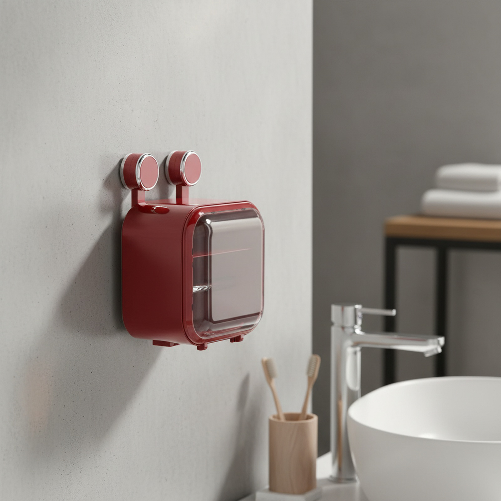 Multifunctional Wall-mounted Suction Toilet Paper Holder