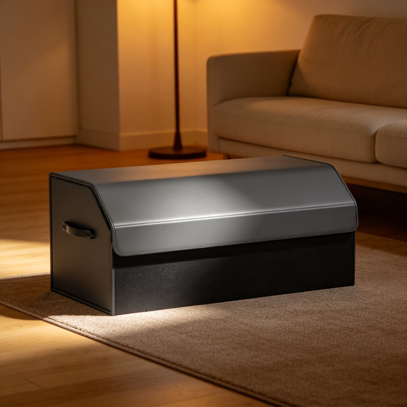 Foldable Leather Car Trunk Organizer