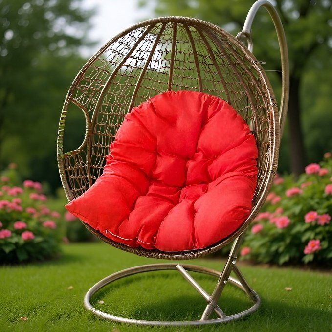 Cojín grueso para silla colgante de interior y exterior, asiento especial para columpio y mecedora