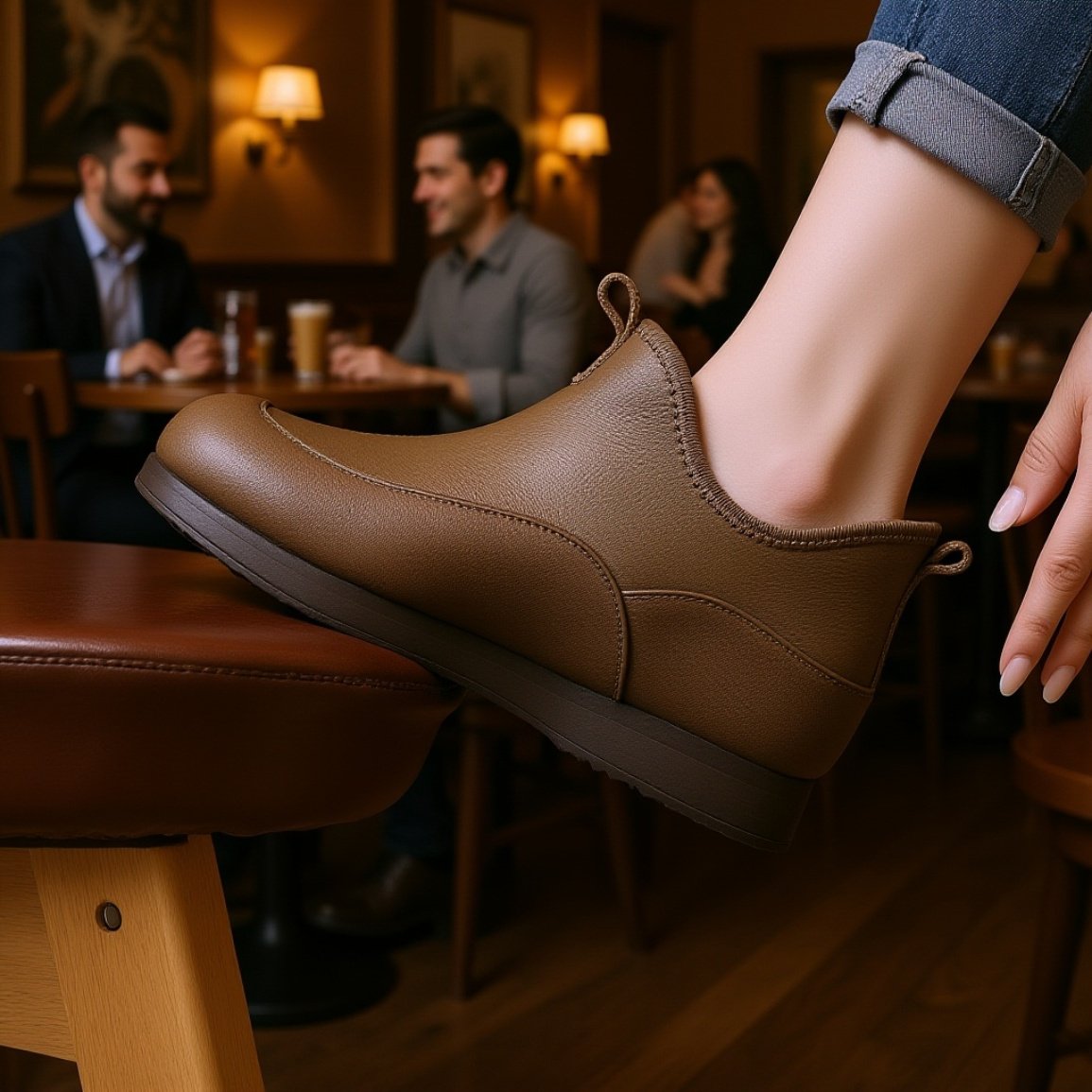 防滑ソール付きスノーブーツ底面写真