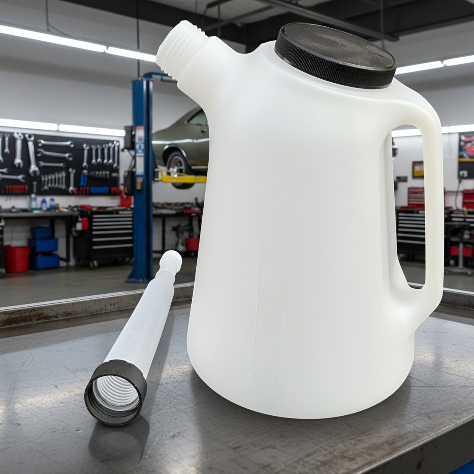 5L 다기능 오일워터 분리 컨테이너 분사구 포함 공업용 윤활 오일통 뚜껑 포함