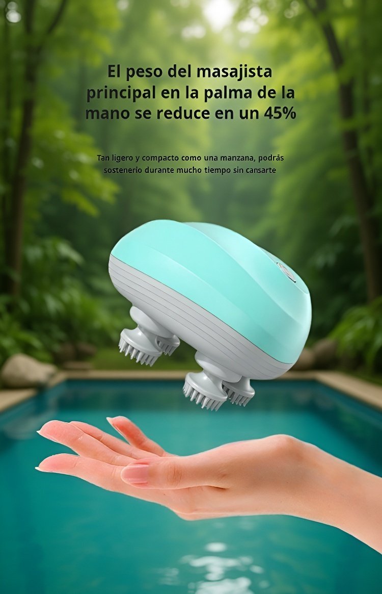 Mini masajeador de cabeza ideal para cuidado personal