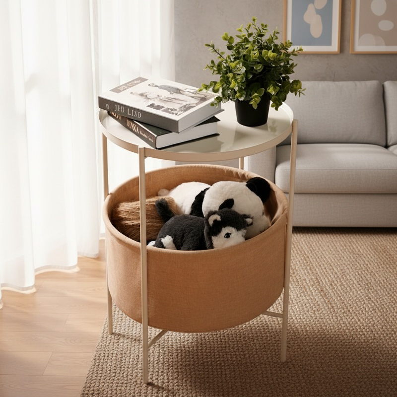 Modern Simple Iron Round Table