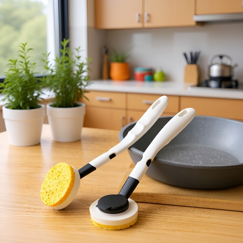 家庭用鍋・食器用ブラシ キッチン用多機能ブラシ