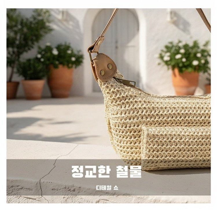 2026년 신상 밀짚 크로스백 스타일링