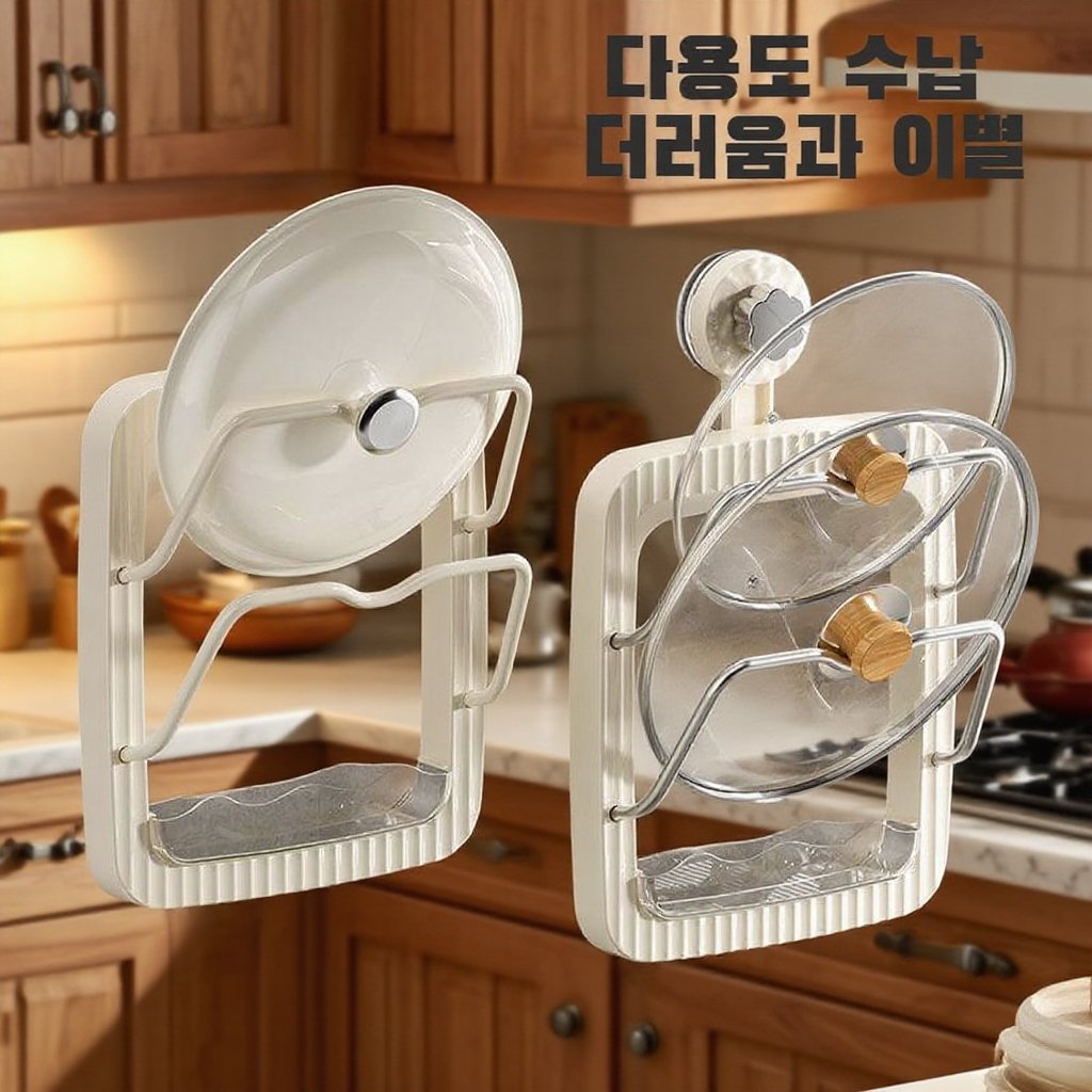 흡판 벽걸이식 솥뚜껑 아스팔트 치물틀