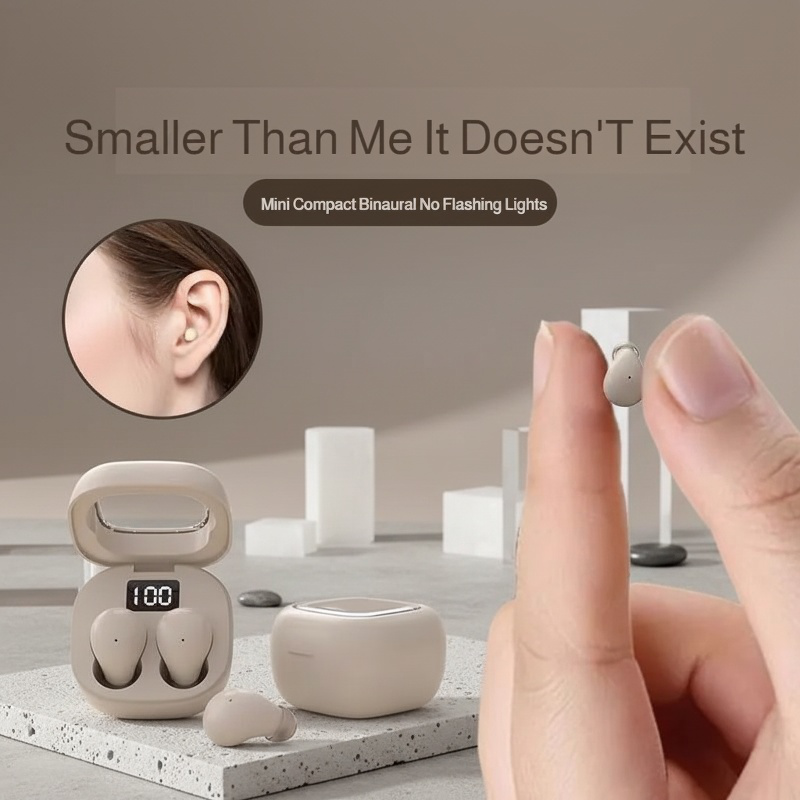 Ultra-mini wireless Bluetooth earbuds for sleep, ultra-thin, painless, comfortable for side sleeping