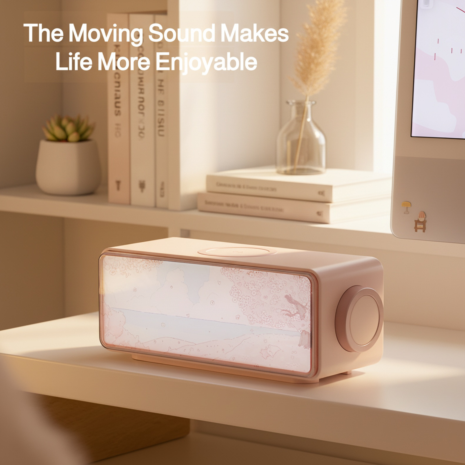 Painting Ambient Night Light Bluetooth Speaker