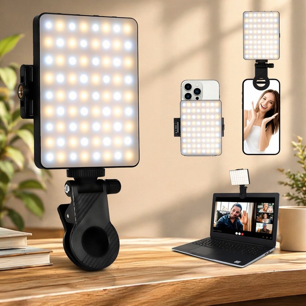 Mobile phone video shooting fill light, LED flash, camera lighting, video conferencing