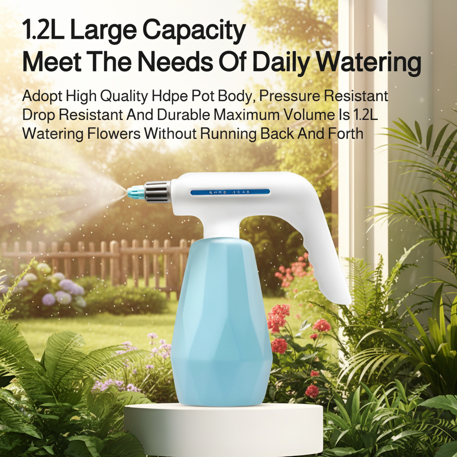 Easy-to-use 1.2L electric sprayer