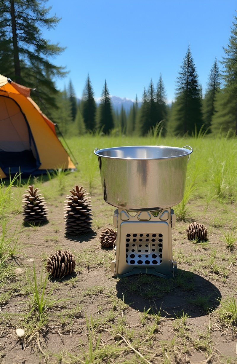 持ち運びに便利な折りたたみ焚き火台