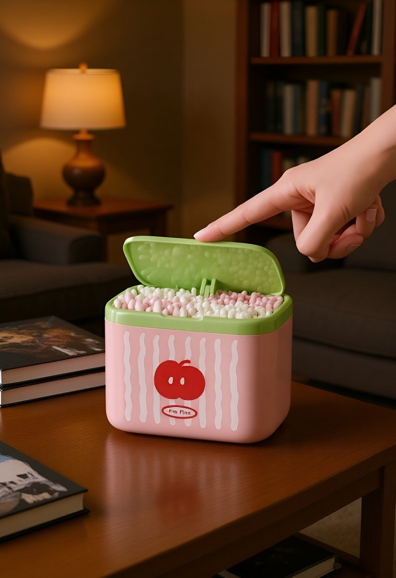 화장대 정리에 적합한 면봉 케이스