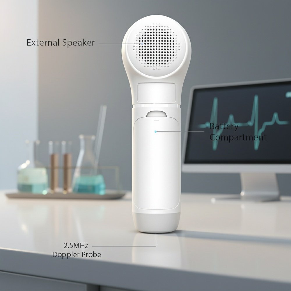 Home fetal heart rate monitoring device for pregnant women.