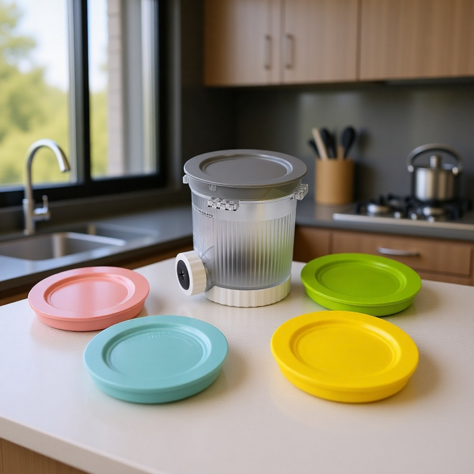 Nuevo producto de gran venta compatible con las tapas de las máquinas para hacer helado Ninja Swirl 