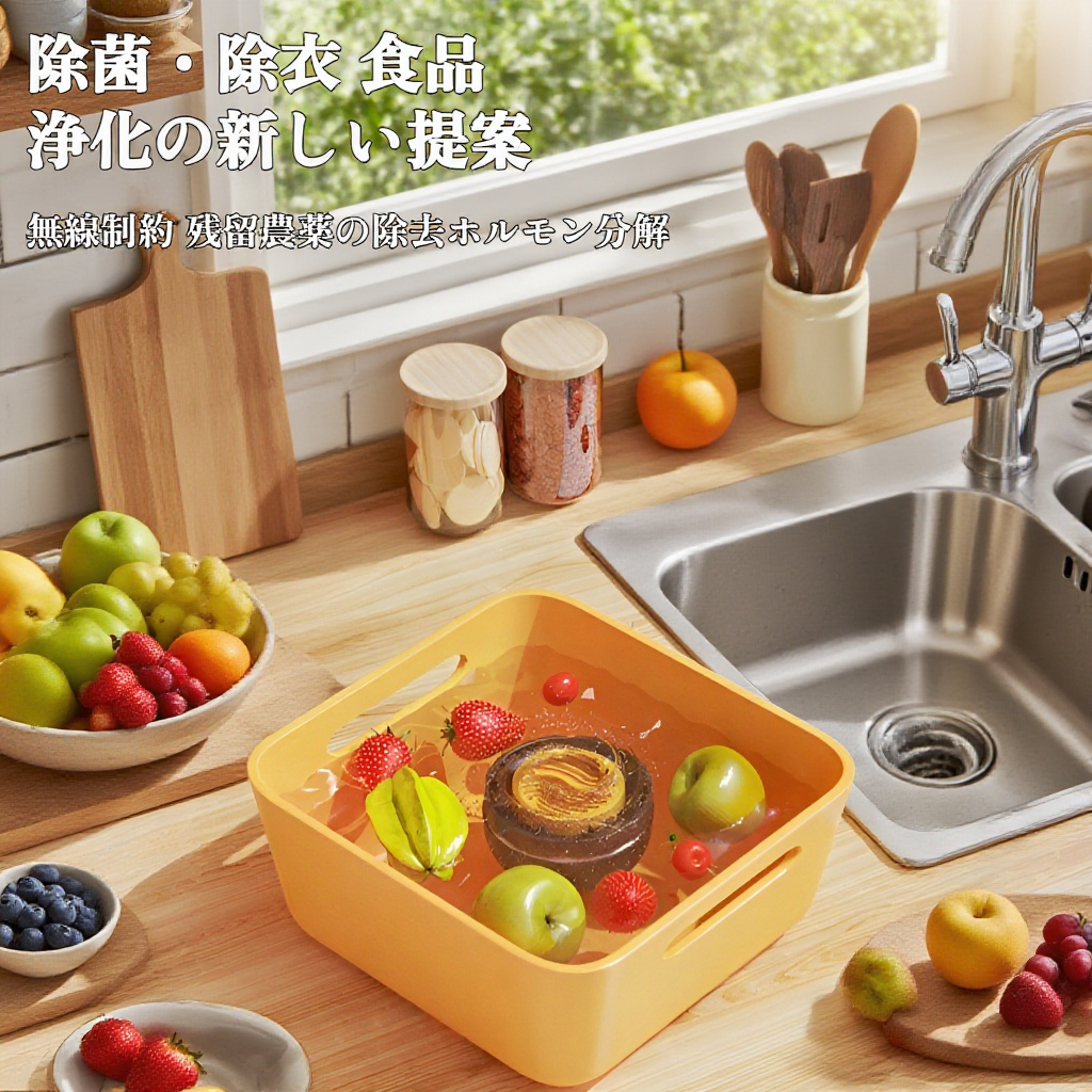 ワイヤレス家庭用果物・野菜洗浄機の製品画像