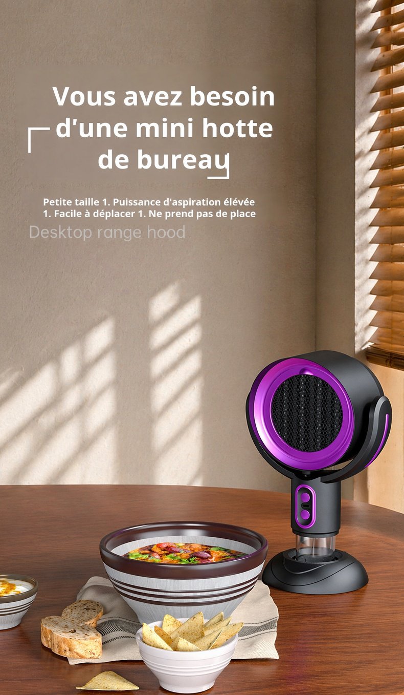 Purificateur d'air portable pour bureau avec design élégant