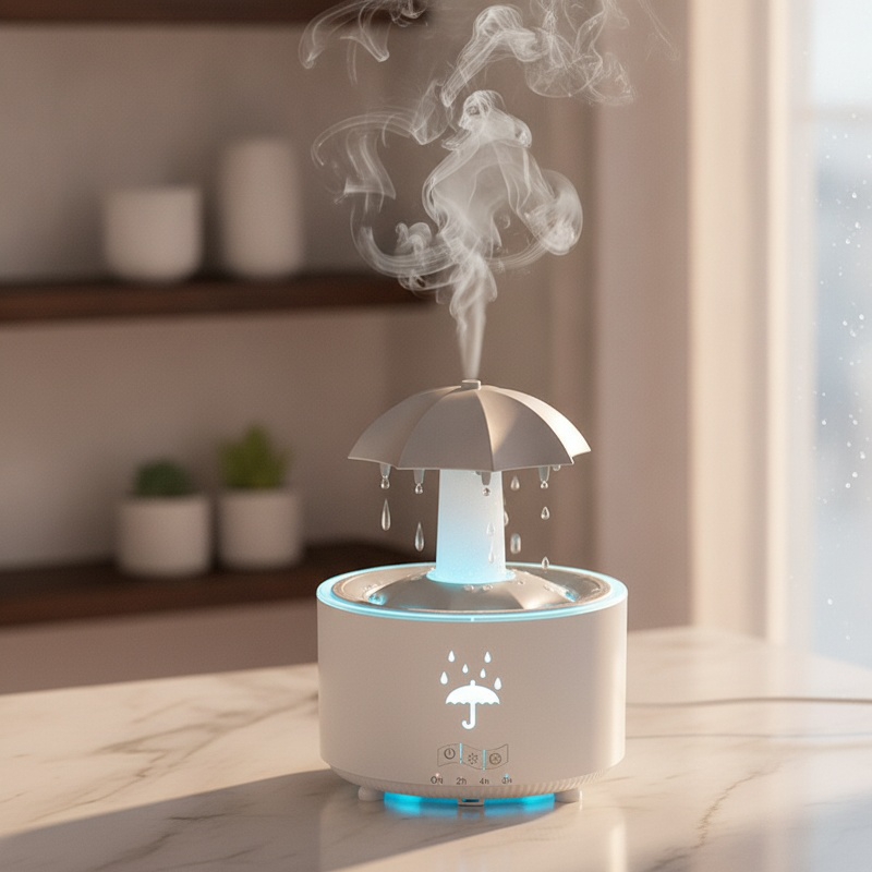 Control remoto giratorio gota de agua máquina de aromaterapia pequeño hogar niebla grande escritorio
