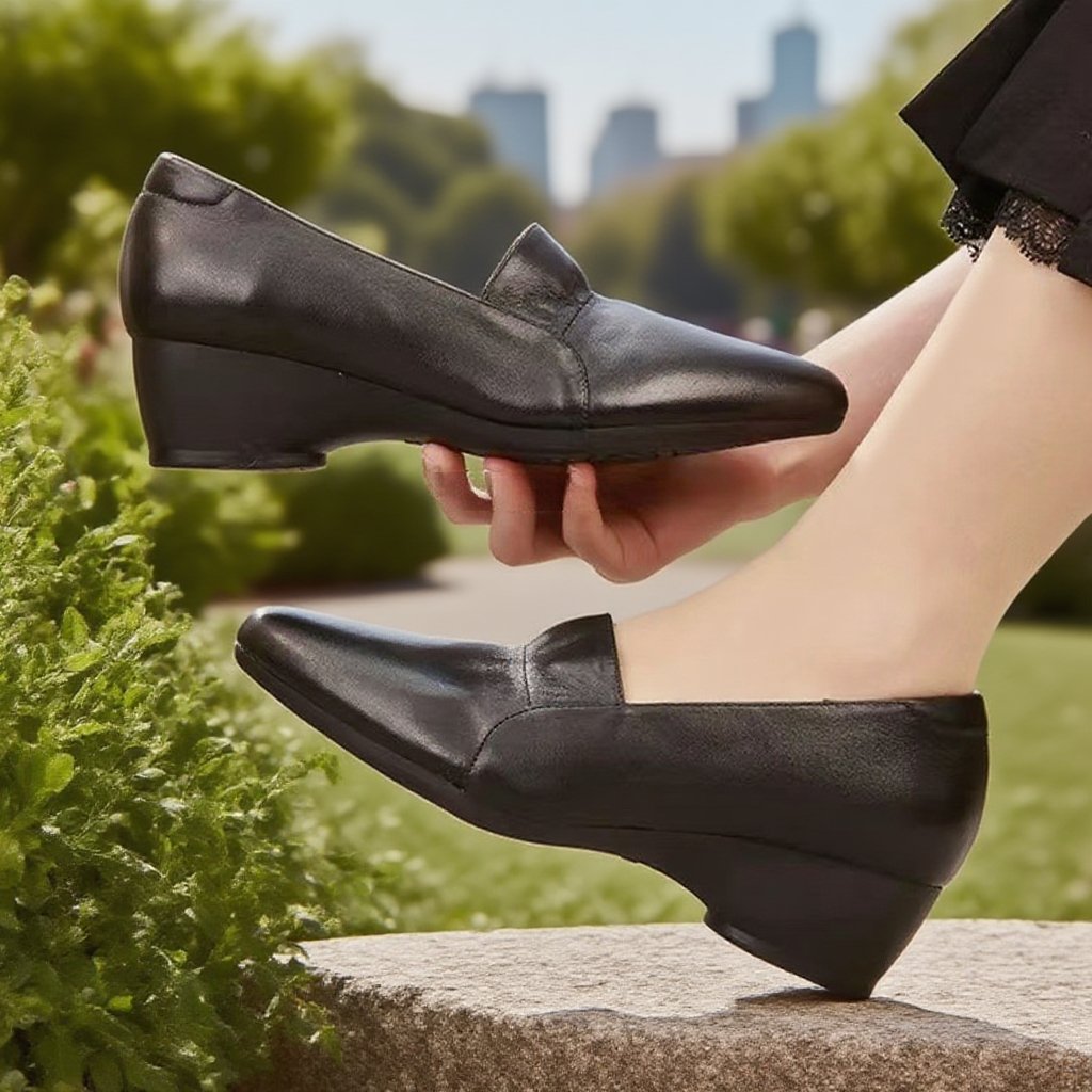 أحذية جلدية لينة الوحيد