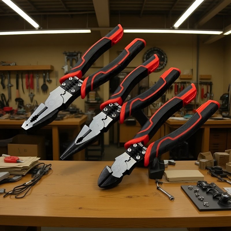 인체공학적 디자인의 플라이어 손잡이