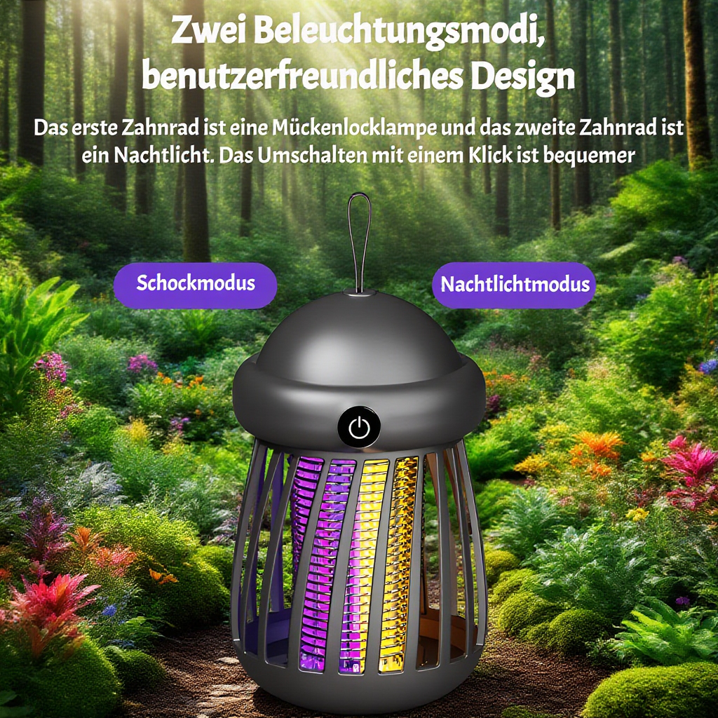 Multifunktionale Mückenvernichtungslampe zum Aufhängen und Aufstellen