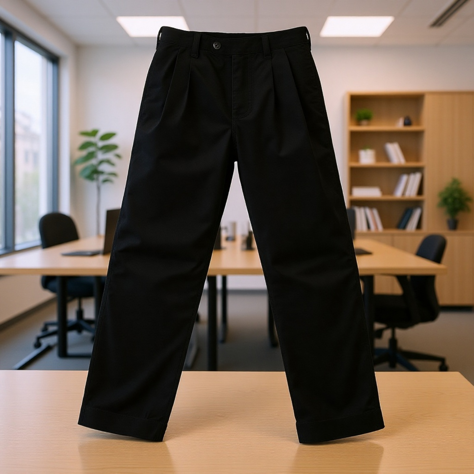 ワークウェアとしても使える厚手メンズパンツのアウトドア写真