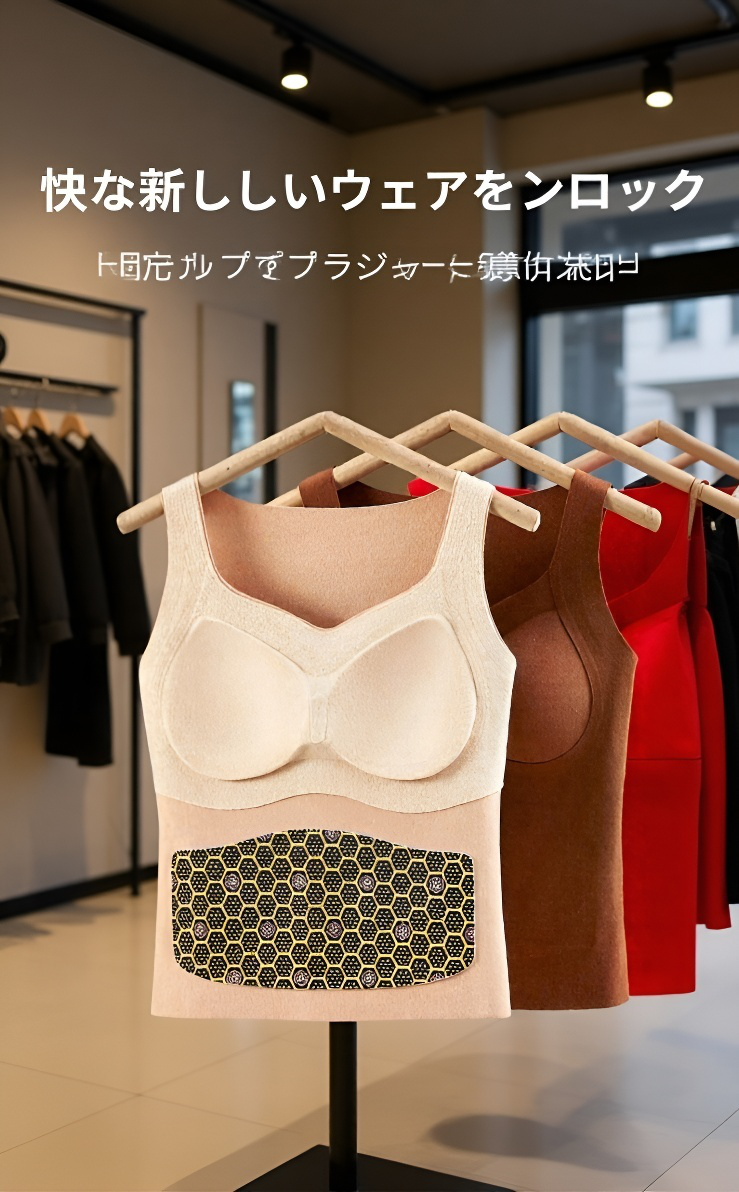 ぽっこりお腹カバー 腹巻付きインナー