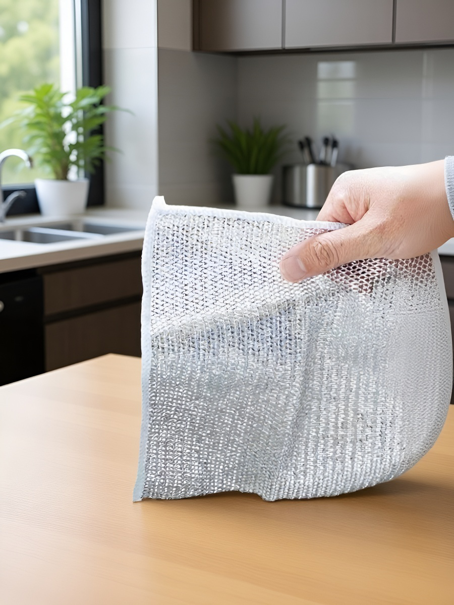 스틸 와이어 행주로 찌든 때 청소