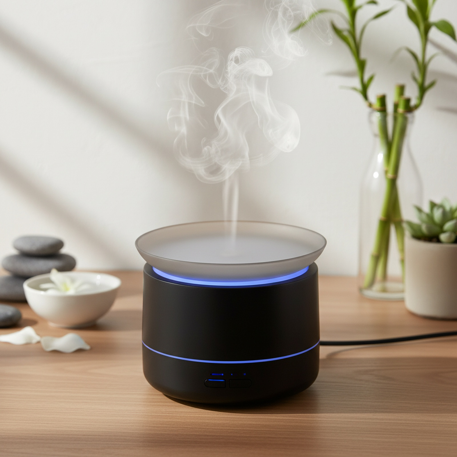 Colorful Cloud Sea Aromatherapy Humidifier, Desktop Atmosphere Light for Home