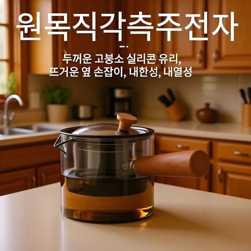 유리 티포트 다기 세트