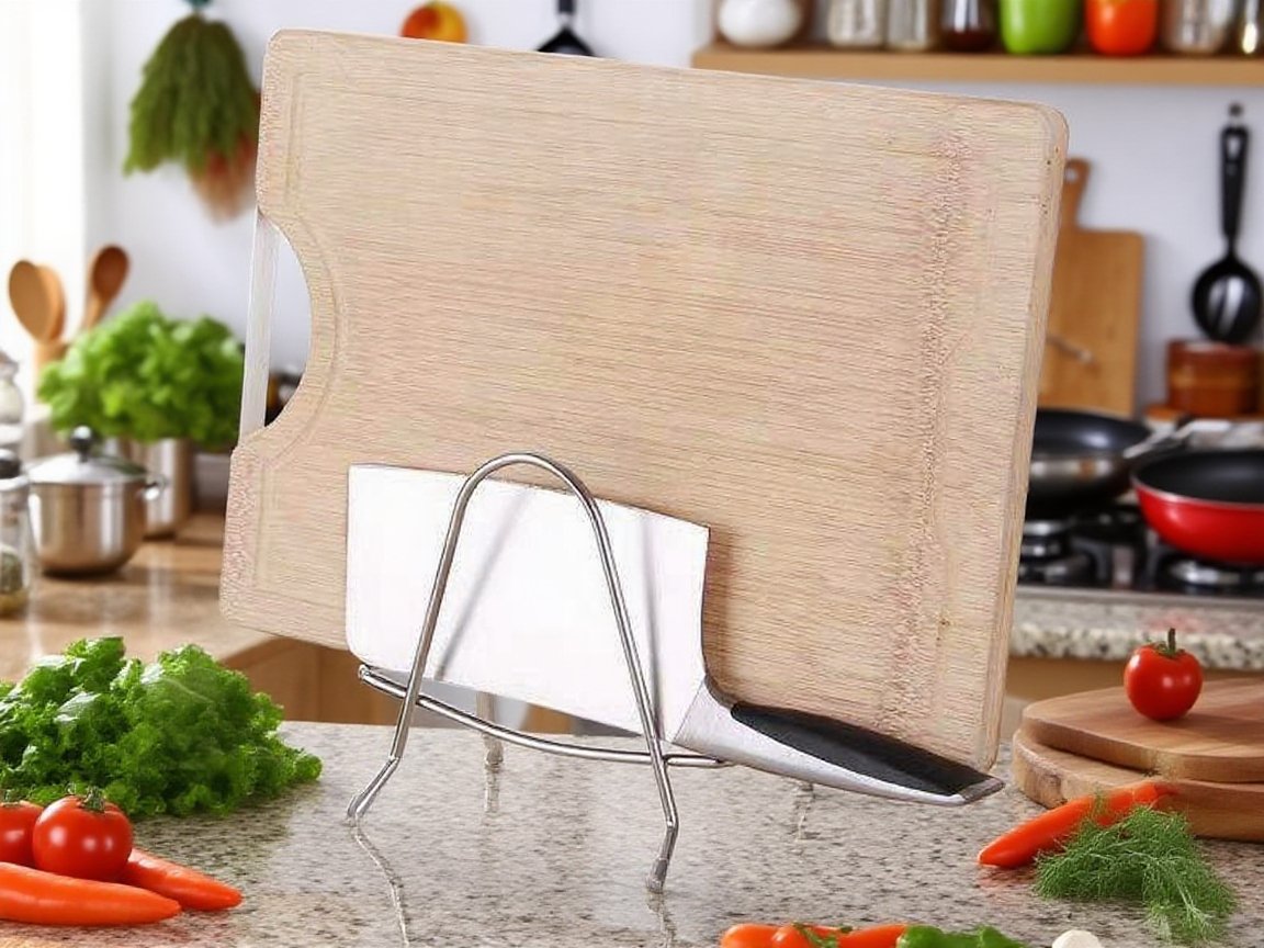 튼튼한 재질의 도마 거치대