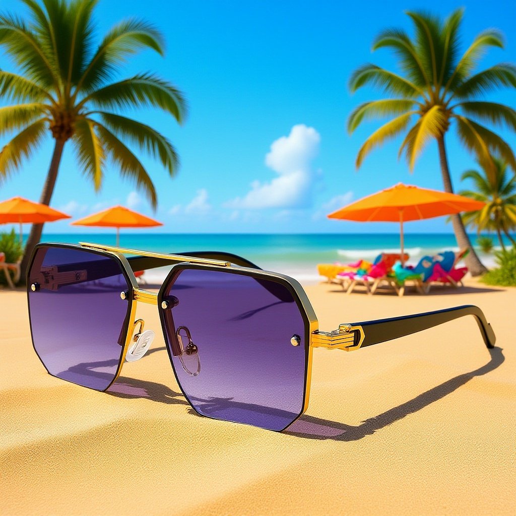 Gafas de sol polarizadas de alta definición de doble puente recomendadas por pilotos