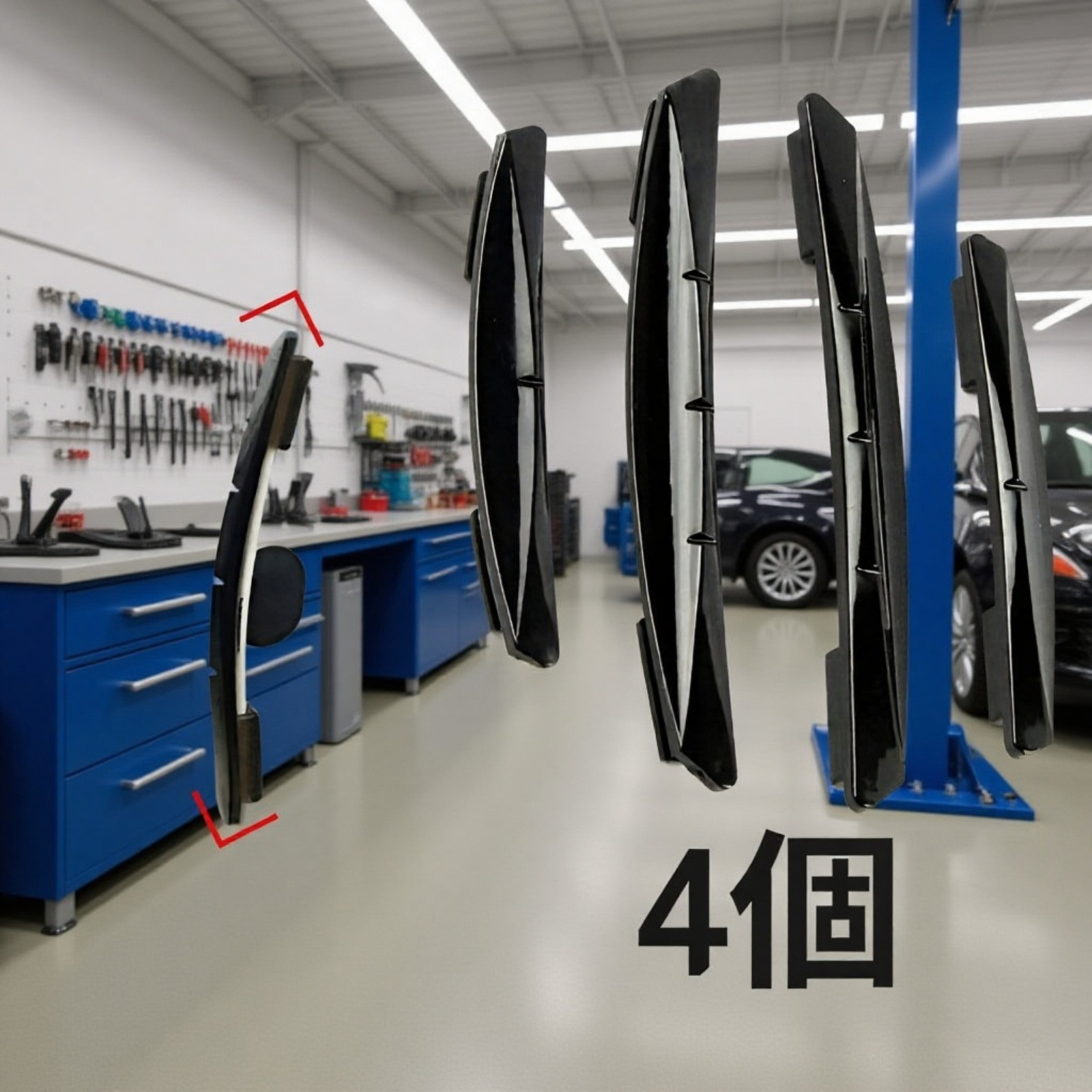 車用ドア衝突防止ゴムストリップ／ボディ傷防止デコレーションテープ