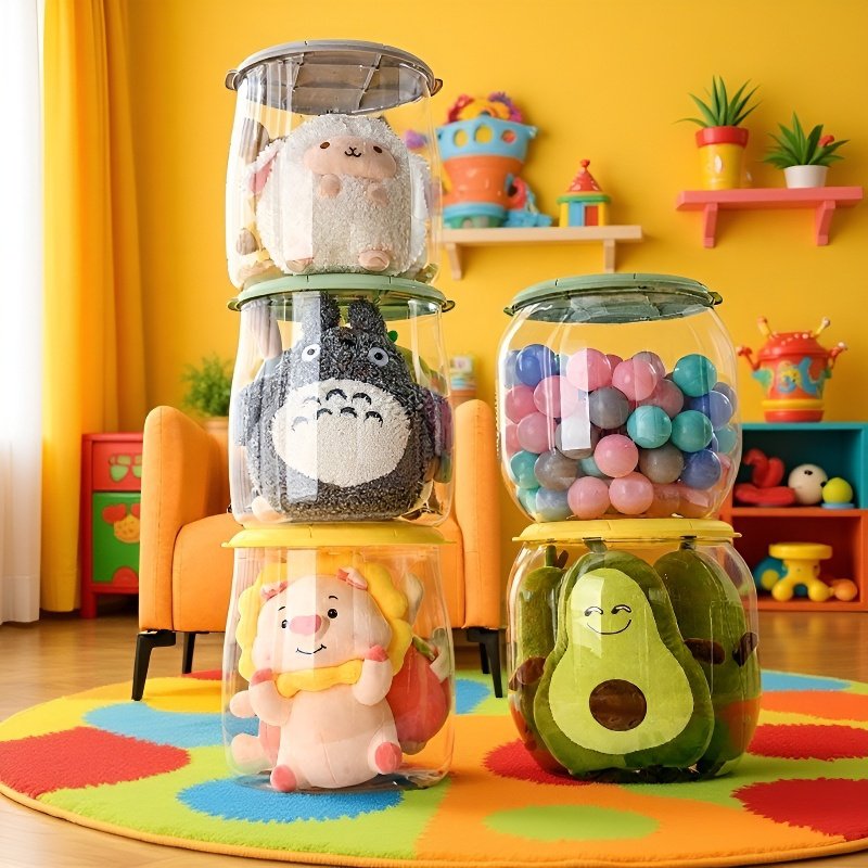 Wielofunkcyjny pojemnik na zabawki dla dzieci