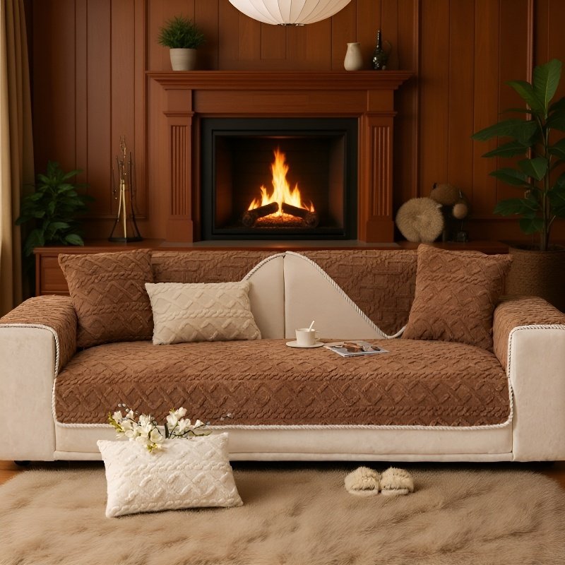 소파 쿠션 미끄럼 방지 퓨어 컬러 울트라 소프트 쿠션 자카르 면 방석 컴포트 초유 소파 패드