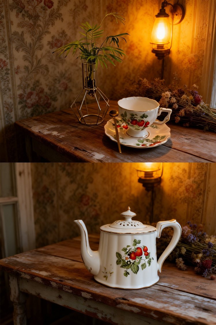 ชุดถ้วยกาแฟสไตล์ยุโรปตกแต่งร้านกาแฟ