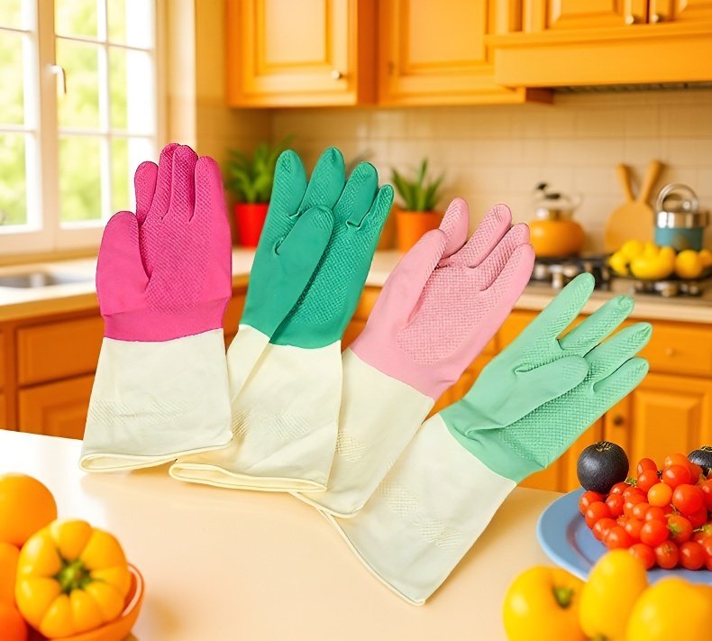 食器洗いに最適なゴム手袋の使用シーン