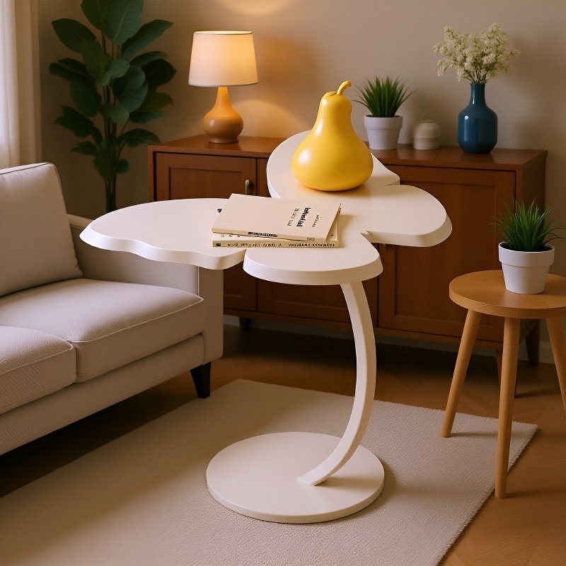 Kreativní noční stolek ve tvaru motýla, multifunkční malý čajový stolek