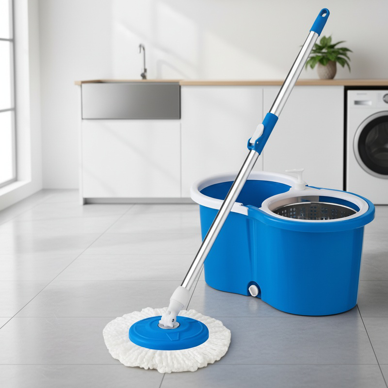 360° drehbarer Magic Mopp mit Eimer für die Bodenreinigung