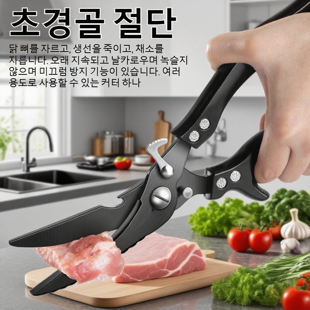  다기능 스테인리스 닭뼈 가위