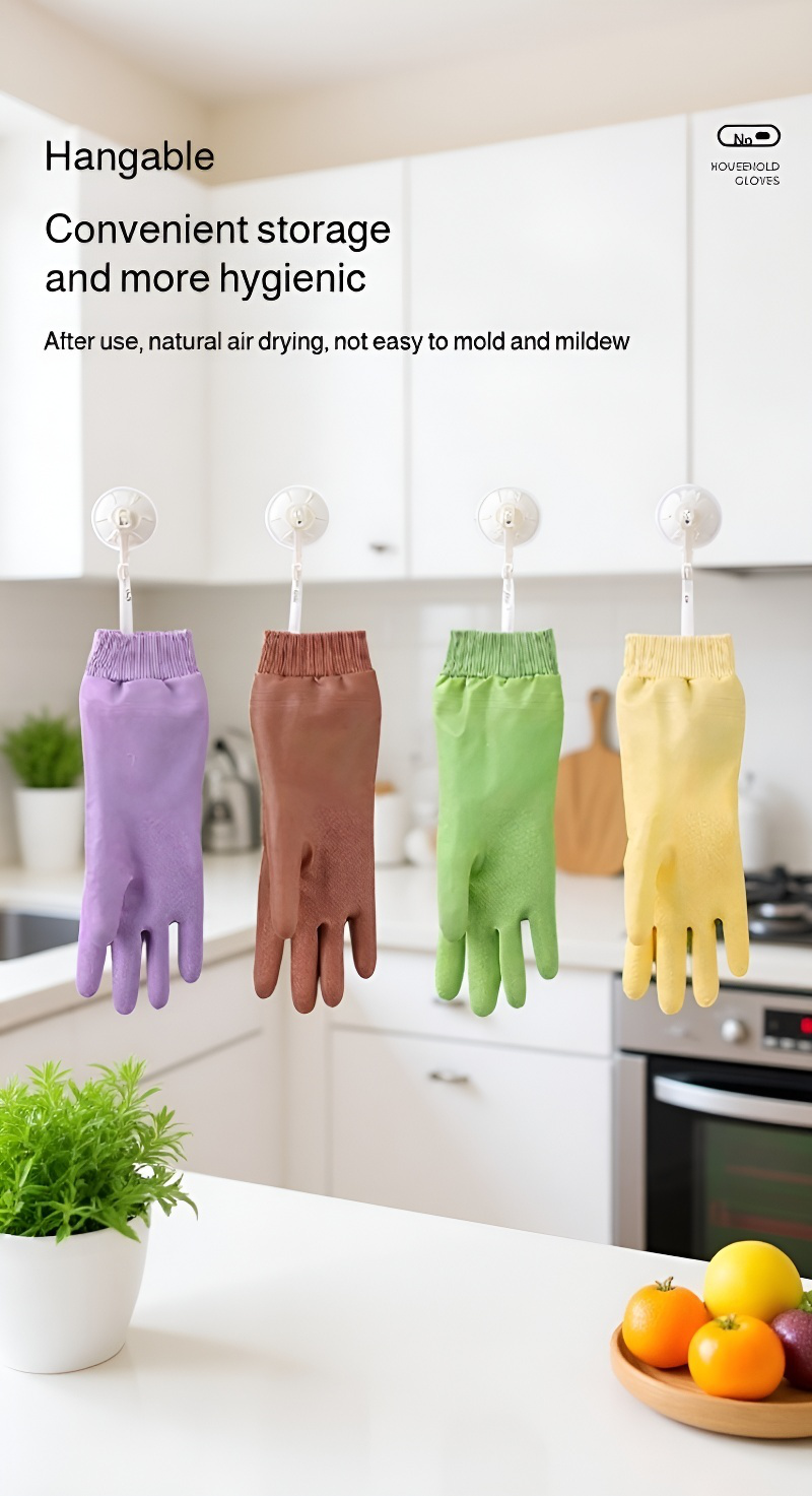 Non-slip waterproof gloves for household chores