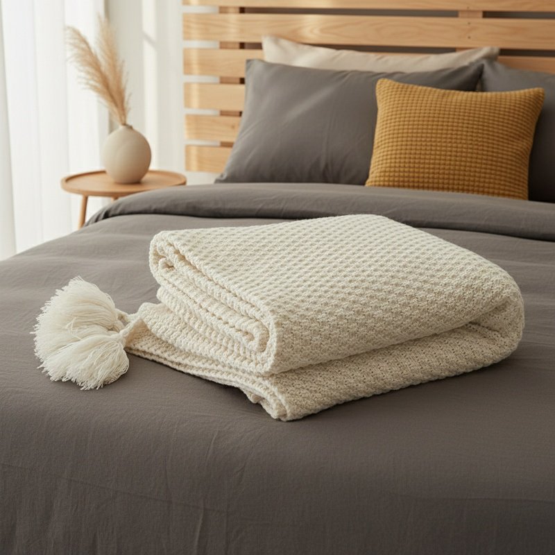 Home Office Scandinavian Knitted Woolen Leisure Blanket