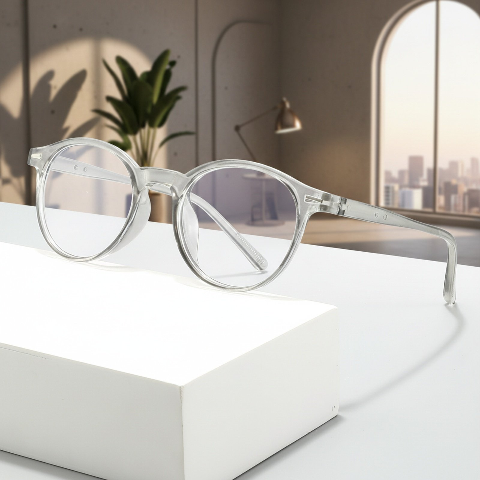 Gafas de sol de marco pequeño redondo para conducir, protección UV, unisex