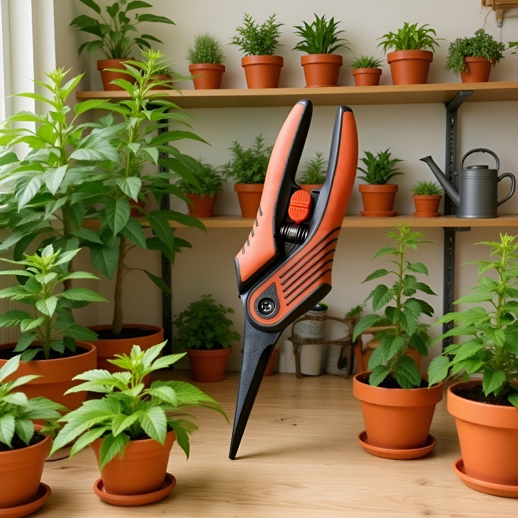 園芸用はさみ 園芸鋏 シャープで耐久性がある セーフティキャッチ やぶ 滑り止めハンドル