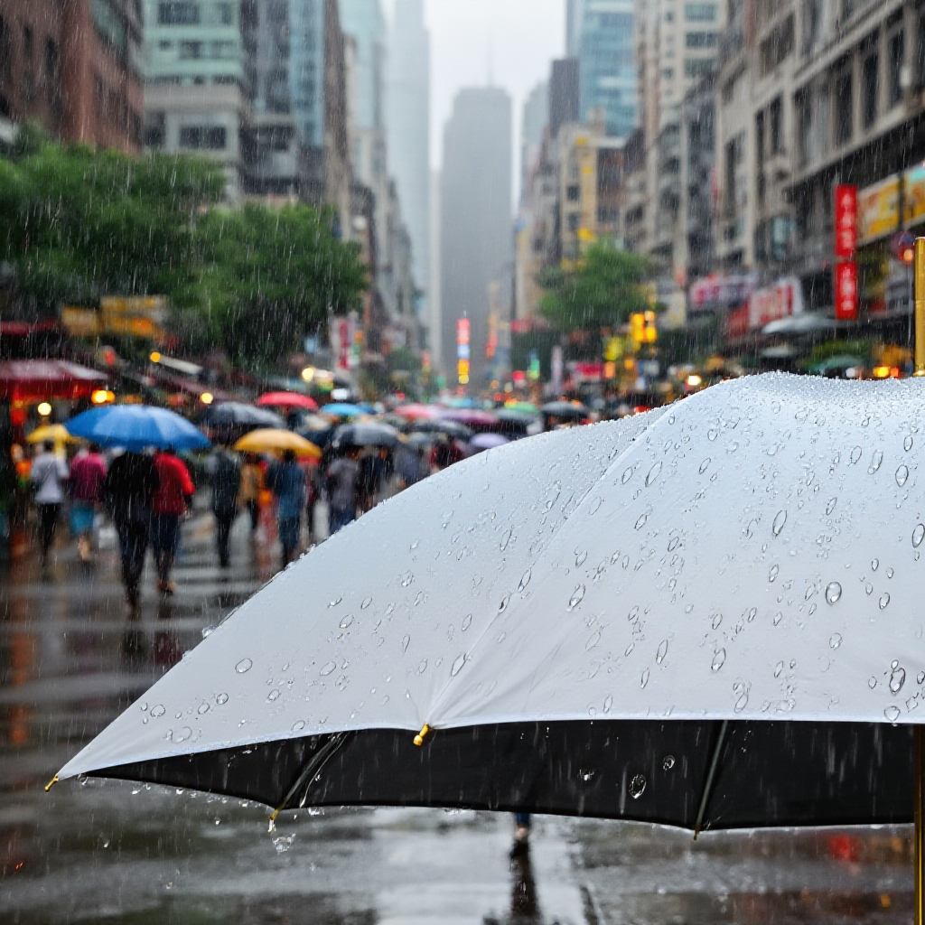 새로운 클라우드 핸들 그라데이션 우산